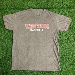 Men’s Grey ‘Triton Baseball’ Graphic Tee